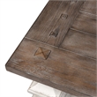 Bowery Hill Contemporary Rubberwood Solids 3-Piece Table Set in White