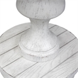 Bowery Hill Contemporary Rubberwood Solids 3-Piece Table Set in White