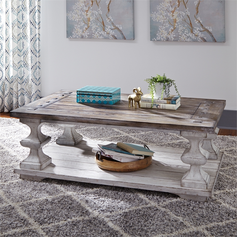 Bowery Hill Contemporary Rubberwood Solids 3-Piece Table Set in White