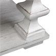 Bowery Hill Contemporary Rubberwood Solids 3-Piece Table Set in White