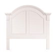 Bowery Hill Contemporary Cottage Style Twin Panel Bed in White