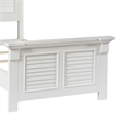 Bowery Hill Contemporary Cottage Style Twin Panel Bed in White