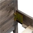 Bowery Hill Contemporary King Panel Bed in Light Brown Finish