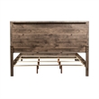 Bowery Hill Contemporary King Panel Bed in Light Brown Finish