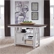 Bowery Hill Modern Farmhouse 5-Piece Gathering Table Set in White