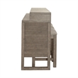 Bowery Hill Contemporary Wood 4-Piece Console Table Set in Driftwood