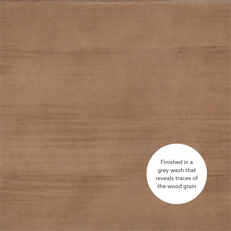 Bowery Hill Contemporary Wood Five Piece TaSet in Gray Wash Finish