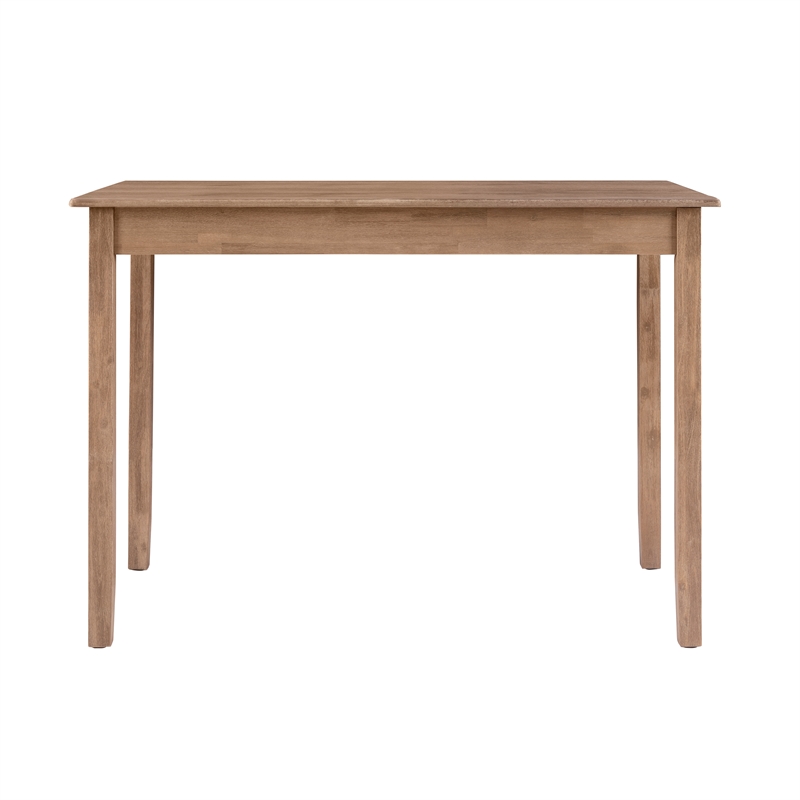 Bowery Hill Contemporary Wood Five Piece TaSet in Gray Wash Finish