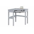 Bowery Hill Contemporary Wood One Drawer Corner Desk in Gray