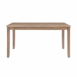 Bowery Hill Contemporary Six Piece Wood Dining Set in Washed Gray