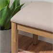 Bowery Hill Contemporary Six Piece Wood Dining Set in Washed Gray