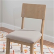Bowery Hill Contemporary Six Piece Wood Dining Set in Washed Gray