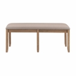 Bowery Hill Contemporary Six Piece Wood Dining Set in Washed Gray
