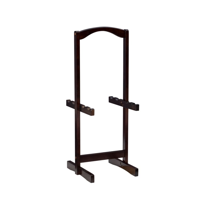 Bowery Hill Modern Wood Five Piece Tray Table Set in Espresso