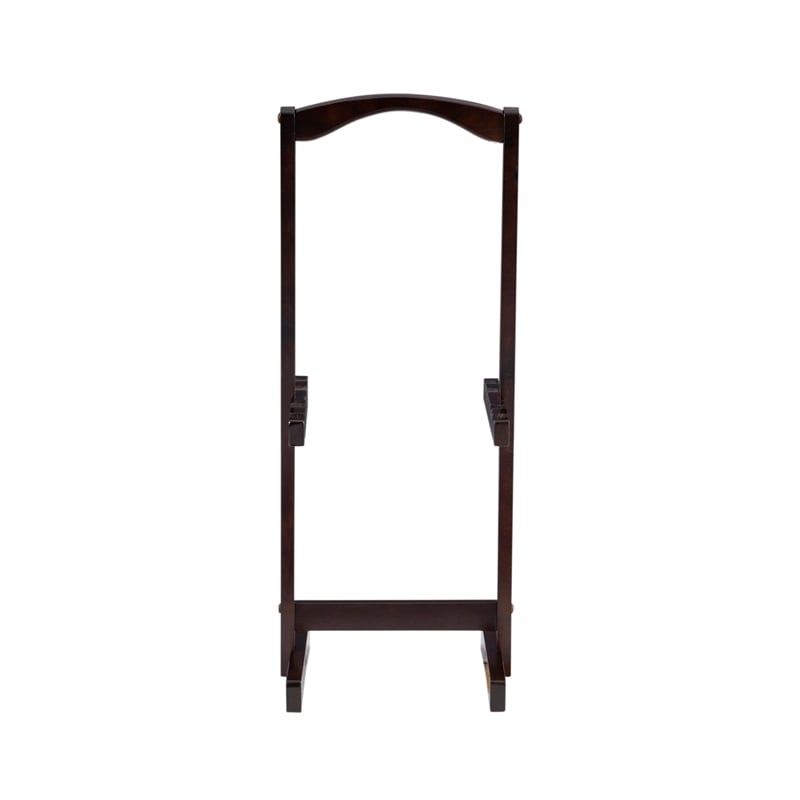 Bowery Hill Modern Wood Five Piece Tray Table Set in Espresso