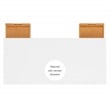 Bowery Hill Contemporary Wood Two Drawer Desk in White Finish