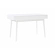 Bowery Hill Contemporary Wood Two Drawer Desk in White Finish