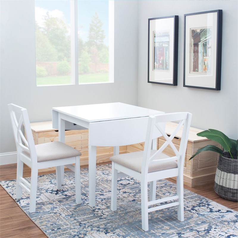 Bowery Hill Modern Wood Backless Corner Nook in Unfinished Pine