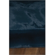 Bowery Hill Modern Faux Rabbit Polyester 5'x7' Area Rug in Navy