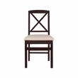 Bowery Hill Modern Wood Three Piece Drop Leaf Dining Set in Black