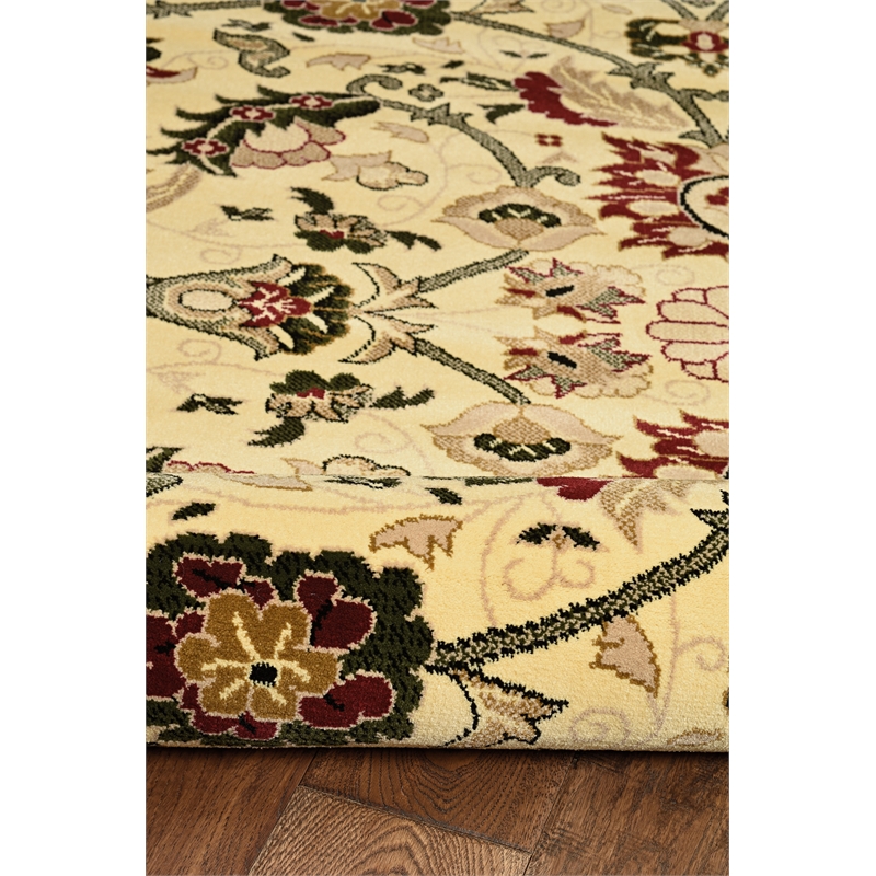 Bowery Hill Modern Nain Polypropylene 8' Square Area Rug in Cream