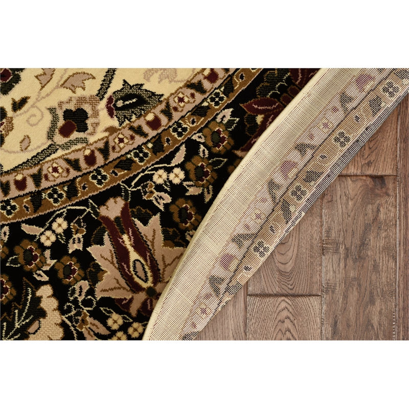 Bowery Hill Modern Nain Polypropylene 8' Square Area Rug in Cream