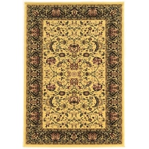 Bowery Hill Modern Nain Polypropylene 8' Square Area Rug in Cream