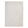 Bowery Hill Modern Faux Rabbit Polyester 8'x10' Area Rug in White