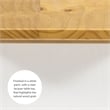 Bowery Hill Wood 2 Tone Large Backless Bench in Honey and White