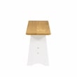 Bowery Hill Wood 2 Tone Large Backless Bench in Honey and White
