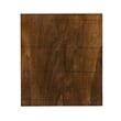 Bowery Hill C Table Stained Wood Top in Black Distressed Metal Base