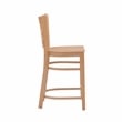 Bowery Hill Wood Commercial Grade Set of Two Counter Stools in Natural