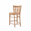 Bowery Hill Wood Commercial Grade Set of Two Counter Stools in Natural