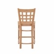 Bowery Hill Wood Commercial Grade Set of Two Counter Stools in Natural