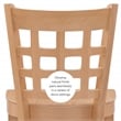 Bowery Hill Wood Commercial Grade Set of Two Counter Stools in Natural