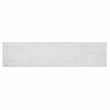Bowery Hill Solid Pine Wood Double Pedestal Dining Bench in Distressed White