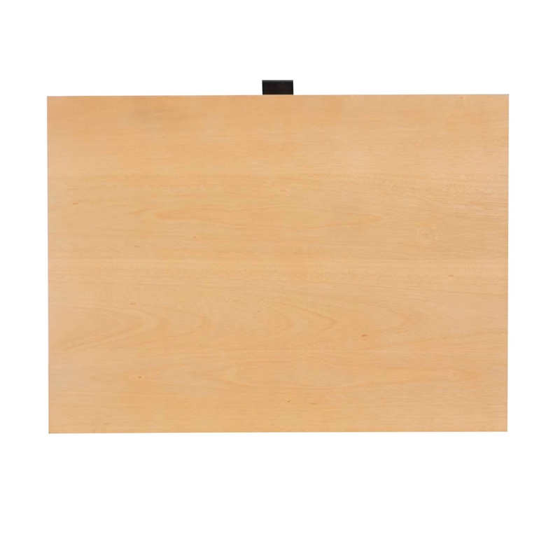 Bowery Hill Wood Nightstand 2 Drawers with Cane Front Panels in Natural Stain