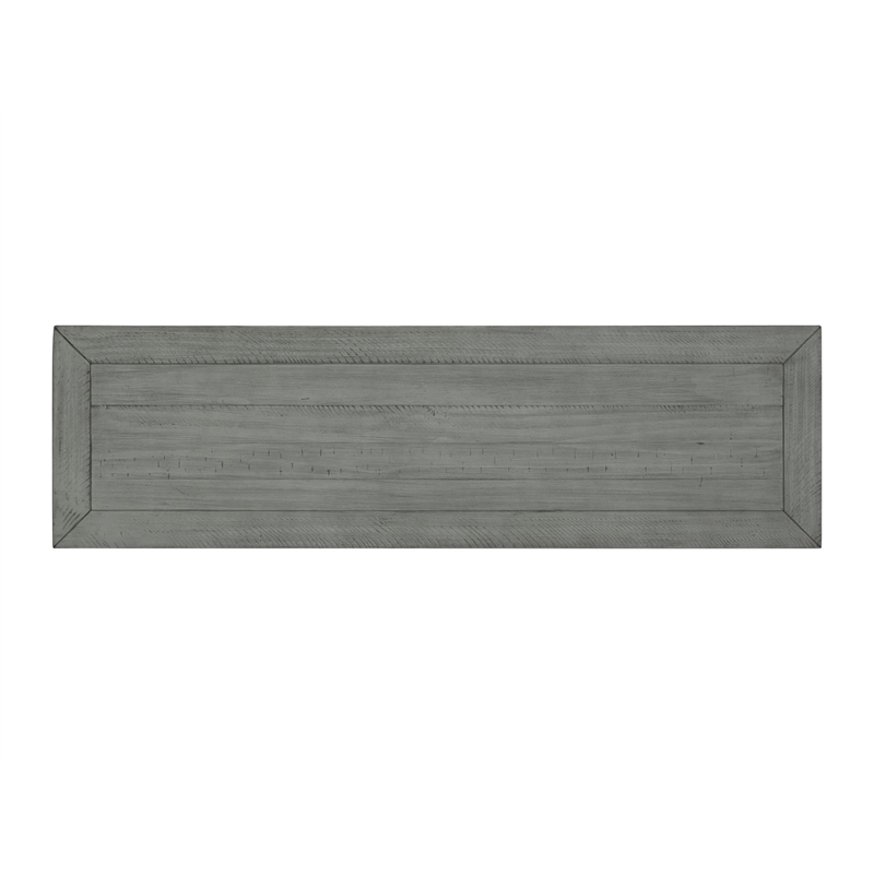 Bowery Hill Contemporary Dove Gray 3-Drawer Wood Sofa Console Table