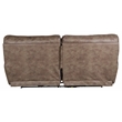 Bowery Hill Modern Power Reclining Sofa in Brown Polyester Fabric