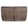 Bowery Hill Power Reclining Loveseat in Brown Polyester Fabric