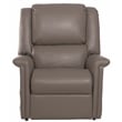 Bowery Hill Power Lift Lay-Flat Recliner with Gray Disinfectable PU Fabric