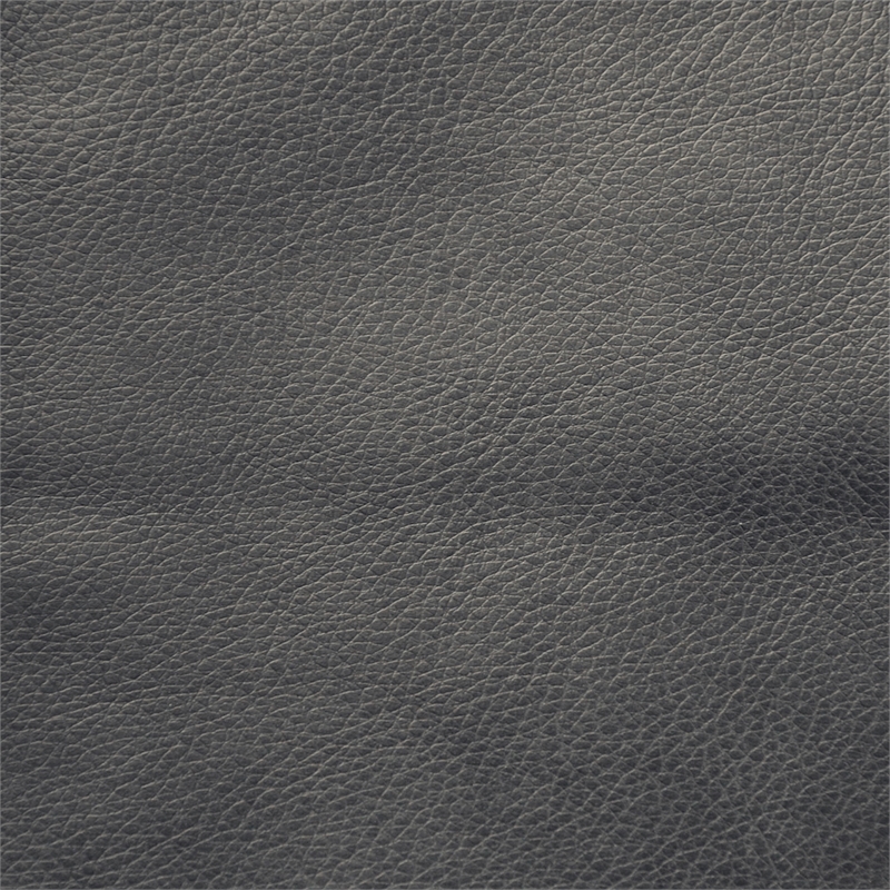 Bowery Hill Power Lay Flat Recliner with Power Headrest in Gray Faux Leather