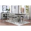 Bowery Hill Contemporaryy Wood Counter Chair in Stone Gray Finish