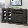 Bowery Hill Modern Farmhouse Dusky Cedar Brown Finish Wood Server
