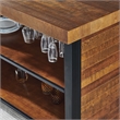 Bowery Hill Contemporary Chestnut Wood Finish 3-piece Home Bar
