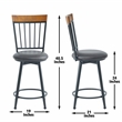 Bowery Hill Contemporary Chestnut Wood Finish 3-piece Home Bar