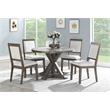 Bowery Hill Assembled Modern Wood Side Chair in Washed Gray Oak Finish