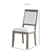 Bowery Hill Assembled Modern Wood Side Chair in Washed Gray Oak Finish