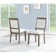 Bowery Hill Assembled Modern Wood Side Chair in Washed Gray Oak Finish
