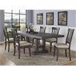 Bowery Hill Modern Dusky Cedar Brown 7-Piece Wood Dining Set